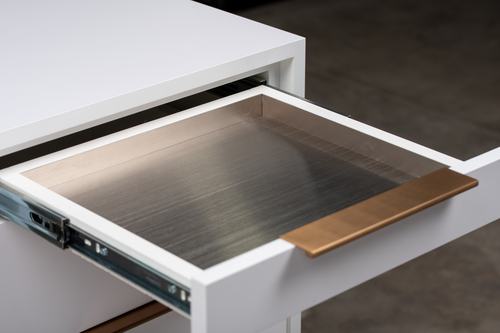 Kimpton Four Drawer Styling Station Pedestal - Image 3