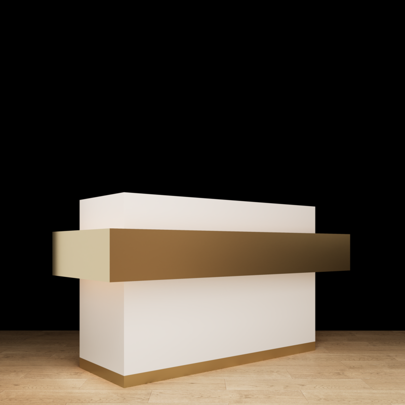 Luxe Lobby Reception Desk