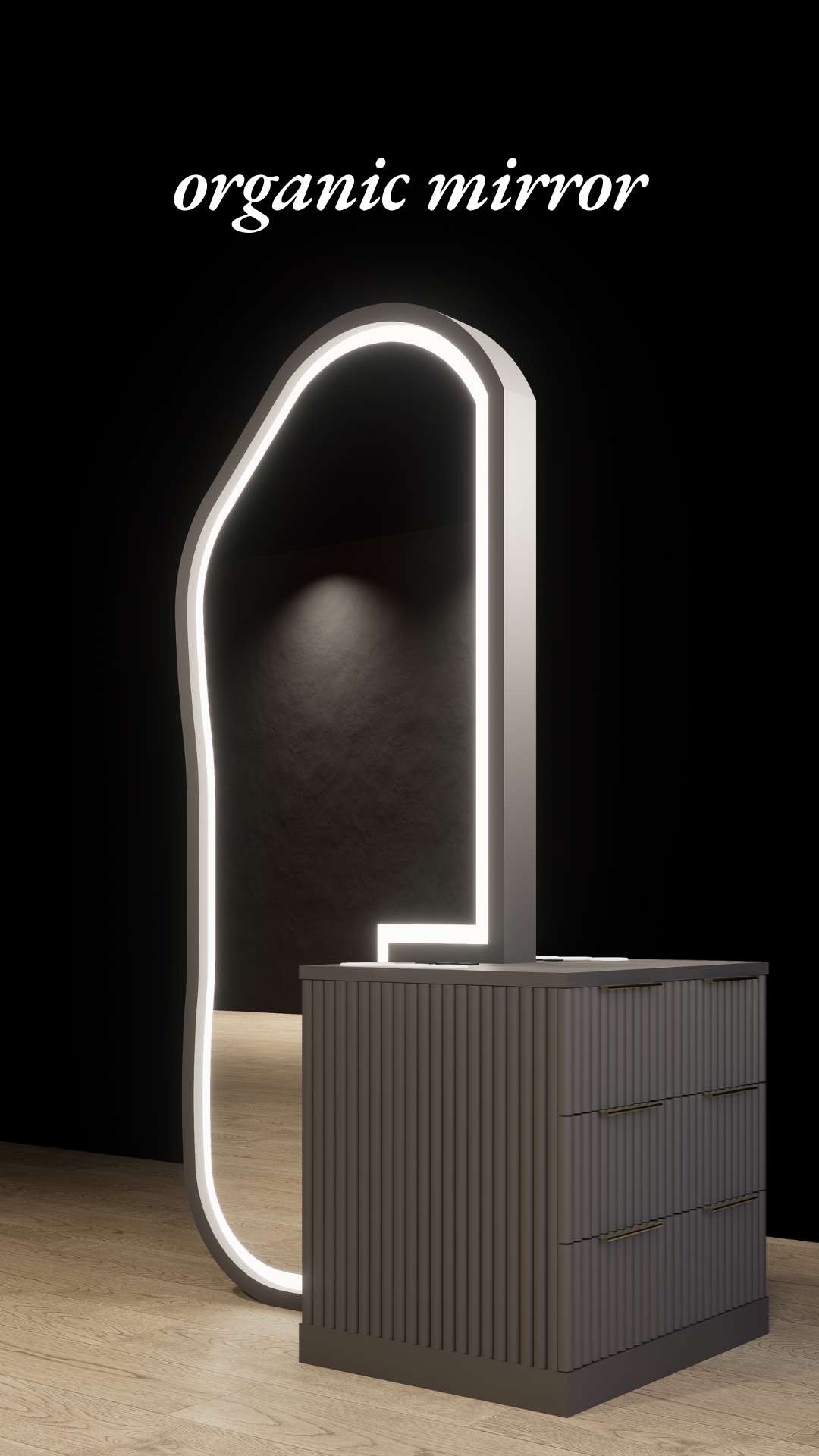 Hana double sided styling station with LED mirrors - Image 19