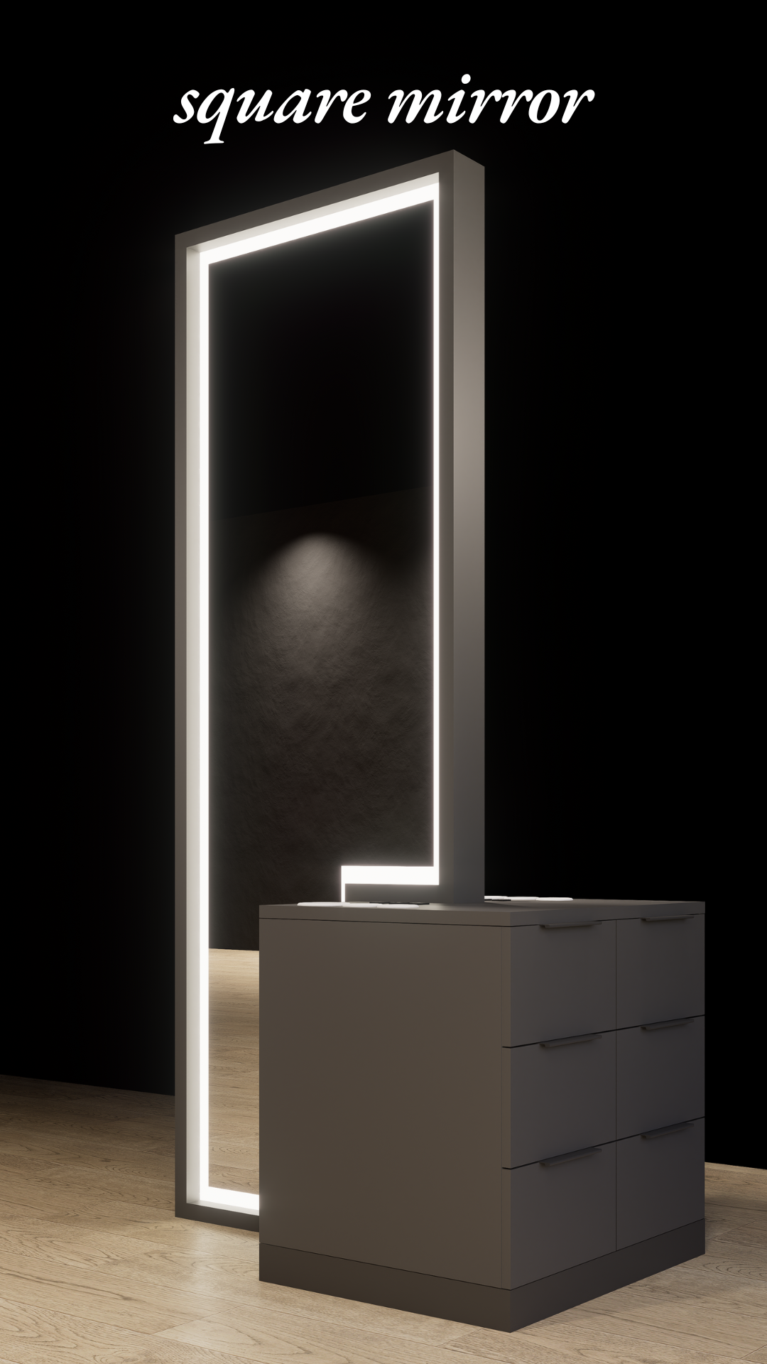 Hana double sided styling station with LED mirrors - Image 20
